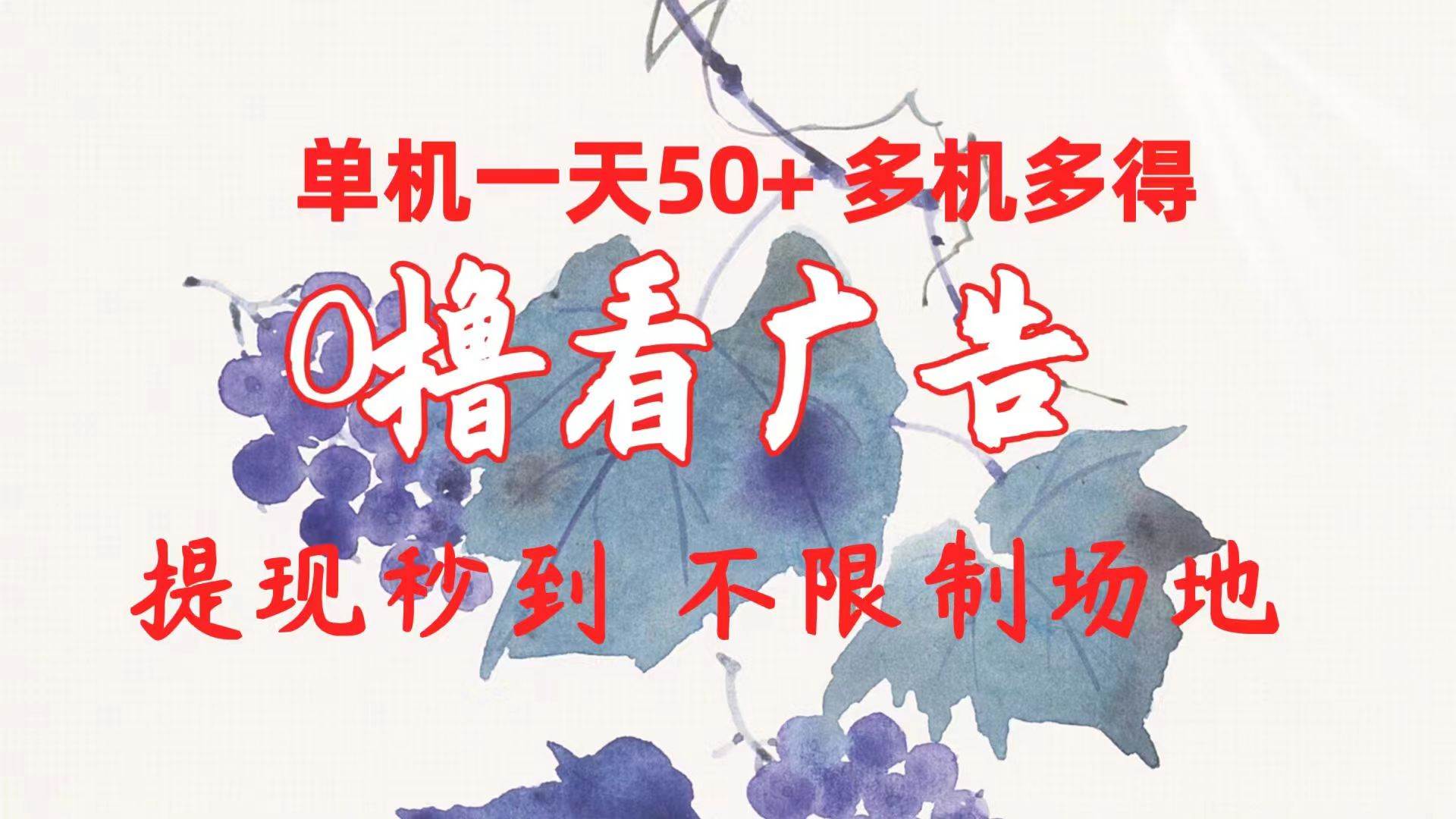 0撸看广告 单机一天50+多机多得 提现秒到 不限制场地操作 - 维兴科技-维兴科技