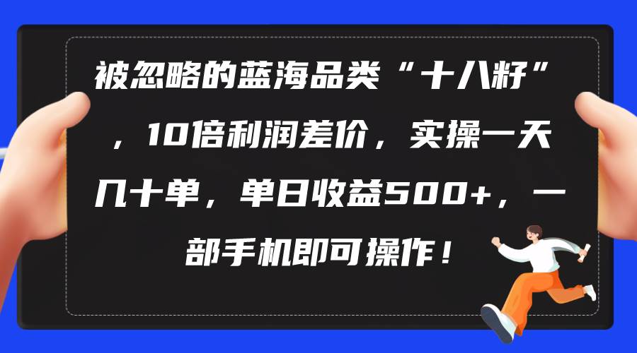 被忽略的蓝海品类“十八籽”，10倍利润差价，实操一天几十单 单日收益500+ - 维兴科技-维兴科技