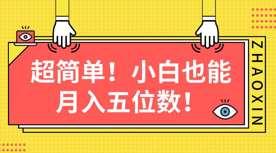 超简单图文项目！小白也能月入五位数 - 维兴科技-维兴科技