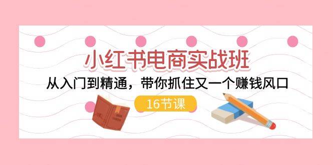 小红书电商实战班，从入门到精通，带你抓住又一个赚钱风口（16节） - 维兴科技-维兴科技