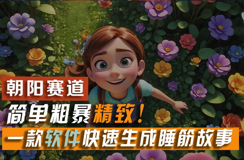利用一款软件5分钟一条爆款睡前故事，简单粗暴精致！小白月入2w+ - 维兴科技-维兴科技