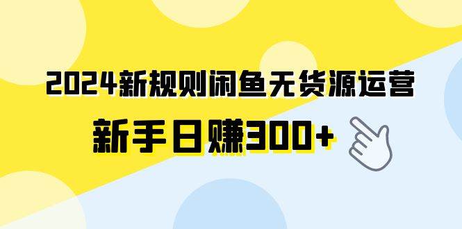2024新规则闲鱼无货源运营新手日赚300+ - 维兴科技-维兴科技