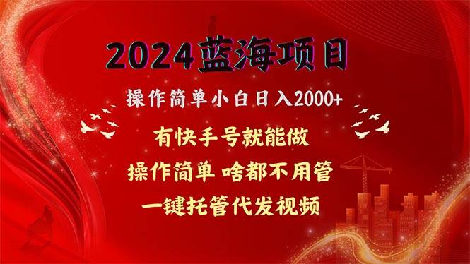 2024蓝海项目，网盘拉新，操作简单小白日入2000+，一键托管代发视频，… - 维兴科技-维兴科技