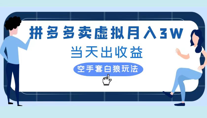 拼多多虚拟项目，单人月入3W+，实操落地项目 - 维兴科技-维兴科技