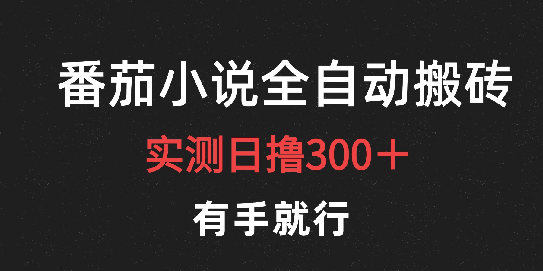 最新番茄小说挂机搬砖，日撸300＋！有手就行，可矩阵放大 - 维兴科技-维兴科技