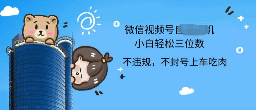 2024最新微信视频号挂机小白可上手，轻松日入三位数 - 维兴科技-维兴科技