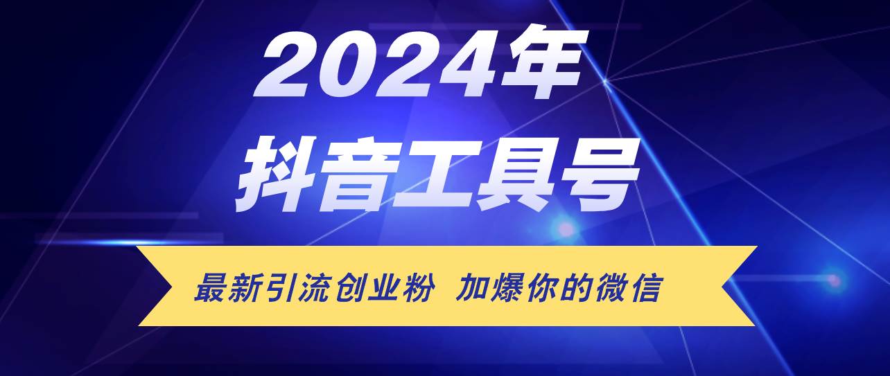 24年抖音最新工具号日引流300+创业粉，日入5000+ - 维兴科技-维兴科技