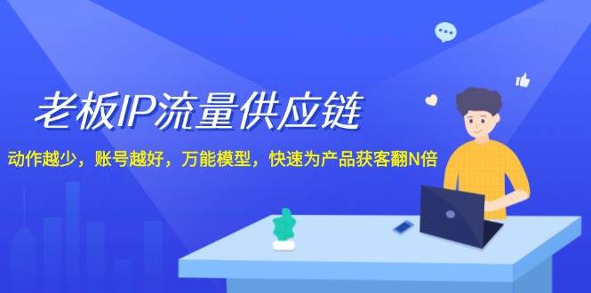 老板 IP流量 供应链，动作越少，账号越好，万能模型，快速为产品获客翻N倍 - 维兴科技-维兴科技
