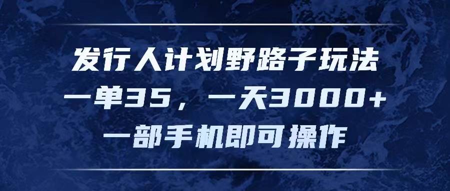 发行人计划野路子玩法，一单35，一天3000+，一部手机即可操作 - 维兴科技-维兴科技
