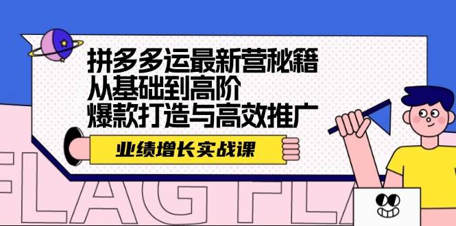 拼多多运最新营秘籍：业绩 增长实战课，从基础到高阶，爆款打造与高效推广 - 维兴科技-维兴科技