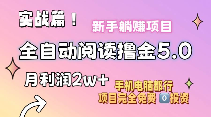 小说全自动阅读撸金5.0 操作简单 可批量操作 零门槛！小白无脑上手月入2w+ - 维兴科技-维兴科技