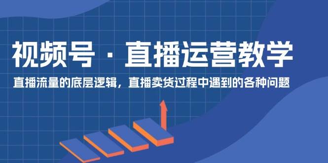视频号 直播运营教学：直播流量的底层逻辑，直播卖货过程中遇到的各种问题 - 维兴科技-维兴科技