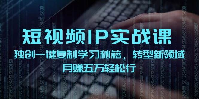 短视频 IP实战课，独创一键复制学习秘籍，转战新领域，月赚五万轻松行 - 维兴科技-维兴科技