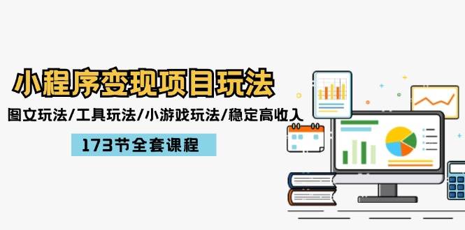 小程序变现项目玩法：图文玩法/工具玩法/小游戏玩法/稳定高收入/173节课程 - 维兴科技-维兴科技
