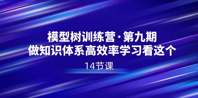 模型树特训营·第九期，做知识体系高效率学习看这个（14节课） - 维兴科技-维兴科技