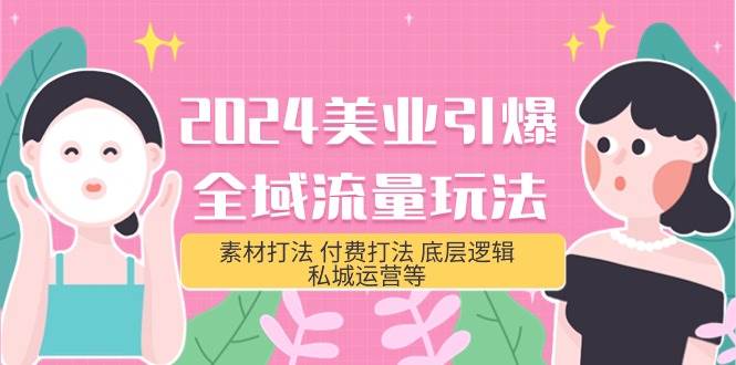 2024美业-引爆全域流量玩法，素材打法 付费打法 底层逻辑 私城运营等(31节) - 维兴科技-维兴科技