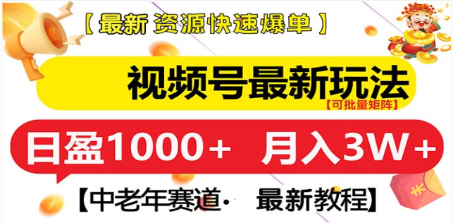 视频号独家玩法，老年养生赛道，无脑搬运爆款视频，日入1000+ - 维兴科技-维兴科技