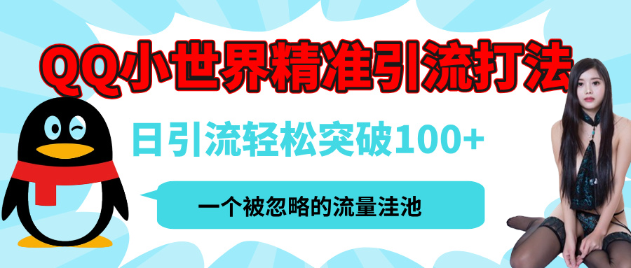 QQ小世界，被严重低估的私域引流平台，流量年轻且巨大，实操单日引流100+创业粉，月精准变现1W+ - 维兴科技-维兴科技