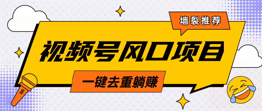 视频号风口蓝海项目，中老年人的流量密码，简单无脑，一键去重，轻松月入过万 - 维兴科技-维兴科技