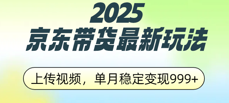 2025京东带货最新玩法，上传视频，单月稳定变现999+ - 维兴科技-维兴科技