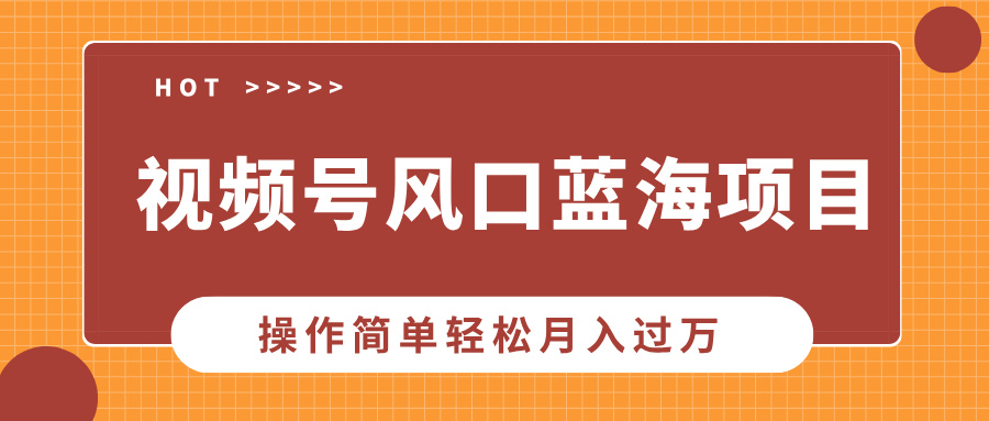 视频号风口蓝海项目，中老年人的流量密码，操作简单轻松月入过万 - 维兴科技-维兴科技