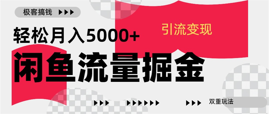 24年闲鱼流量掘金，虚拟引流变现新玩法，精准引流变现3W+ - 维兴科技-维兴科技