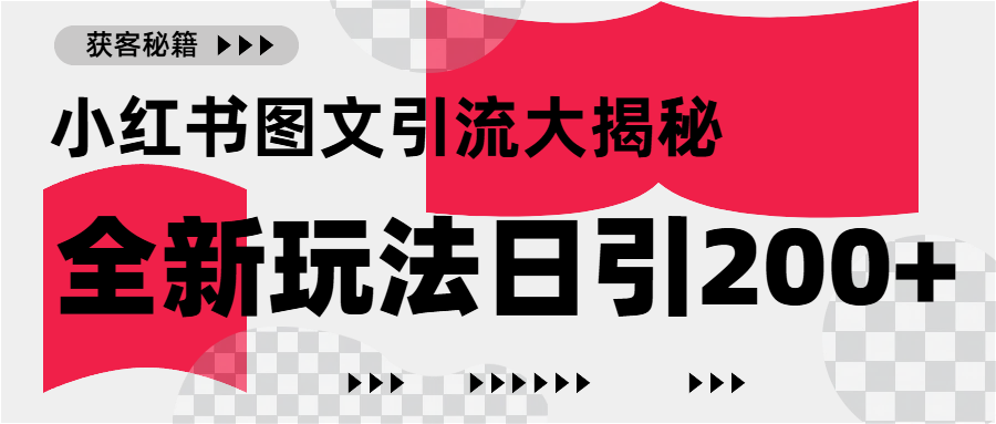 小红书图文引流，只需一张图片即可撬动百万流量，日引200+创业粉 - 维兴科技-维兴科技