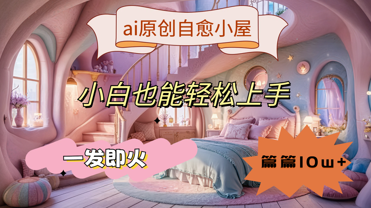 ai原创治愈小屋，小白也能轻松上手，一发即火，篇篇10w+ - 维兴科技-维兴科技
