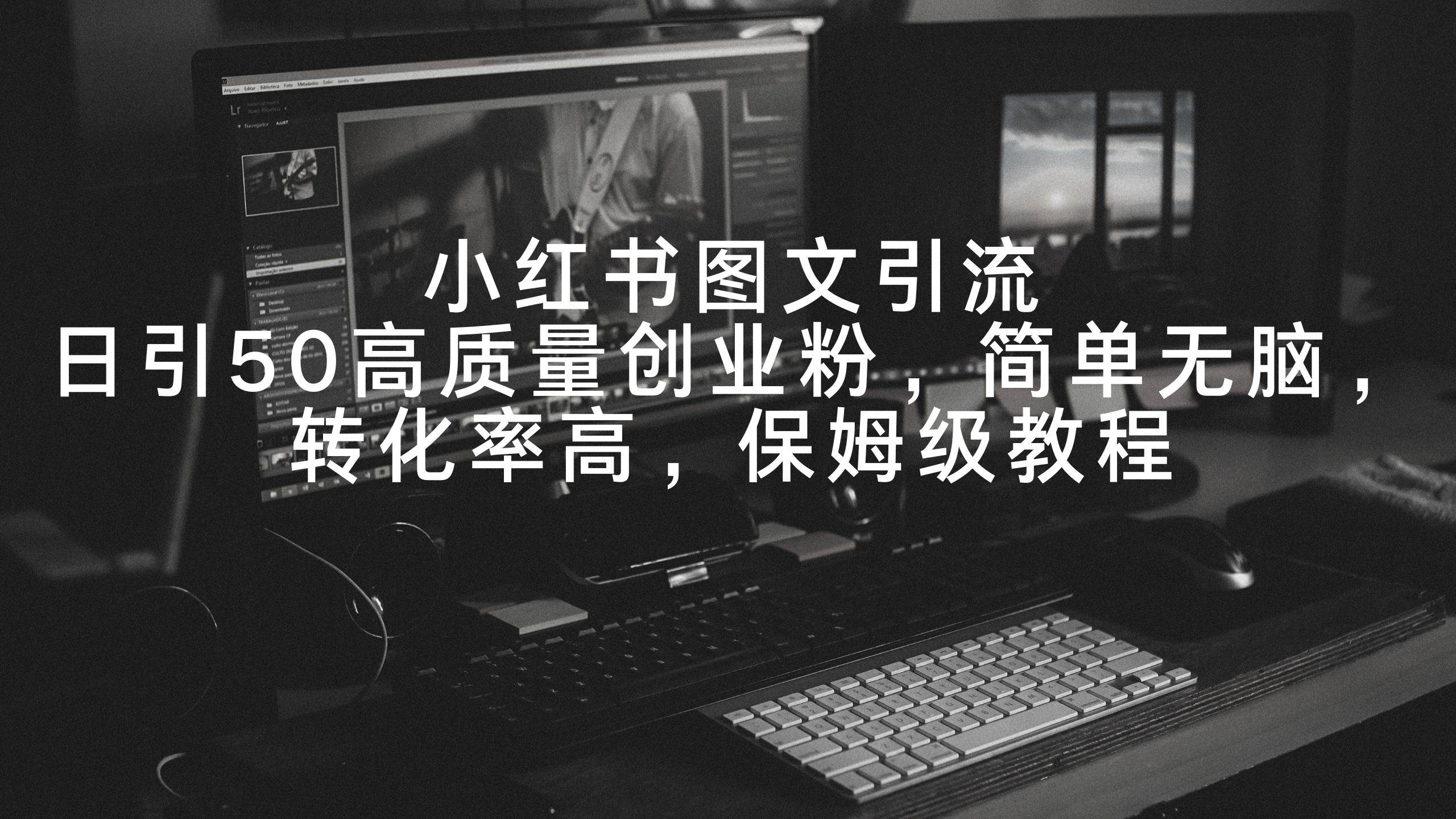 小红书图文引流，日引50高质量创业粉，简单无脑，转化率高，保姆级教程 - 维兴科技-维兴科技